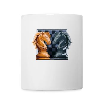 Pion d'échecs King Springer disant cadeau - Mug blanc - blanc - Devant