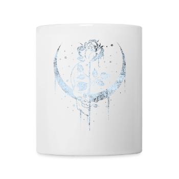 Occult Moon Rose Witchcraft Wicca Totenkopf Gothic - Tasse - Weiß - Vorne