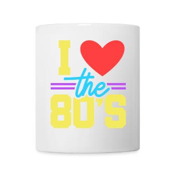 80er Achtziger - Tasse - Weiß - Vorne