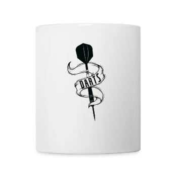 Flèche fléchette - Mug blanc - blanc - Devant