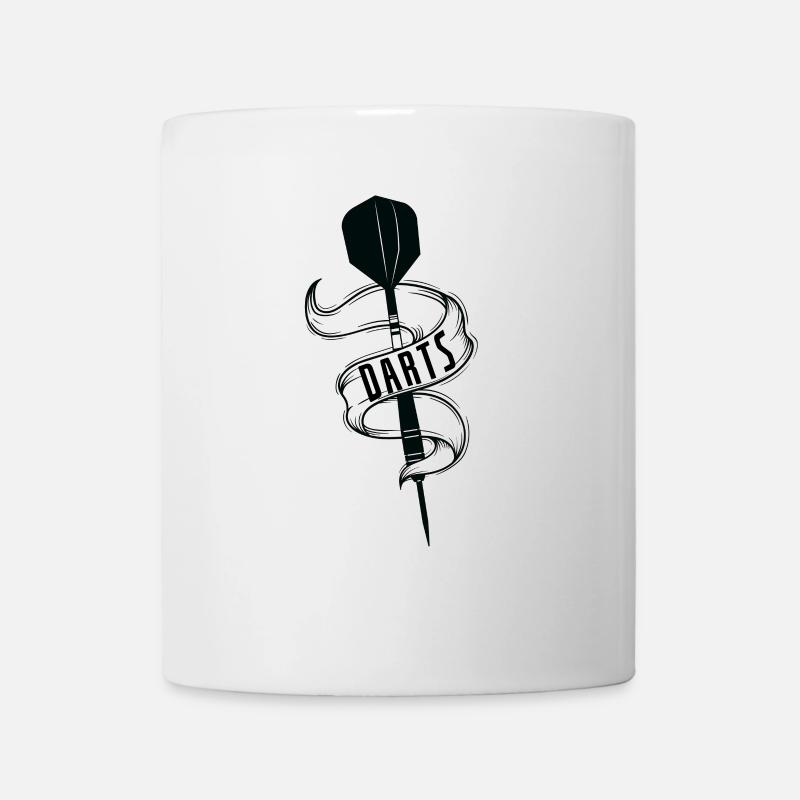 Dartpfeil - Tasse - Weiß