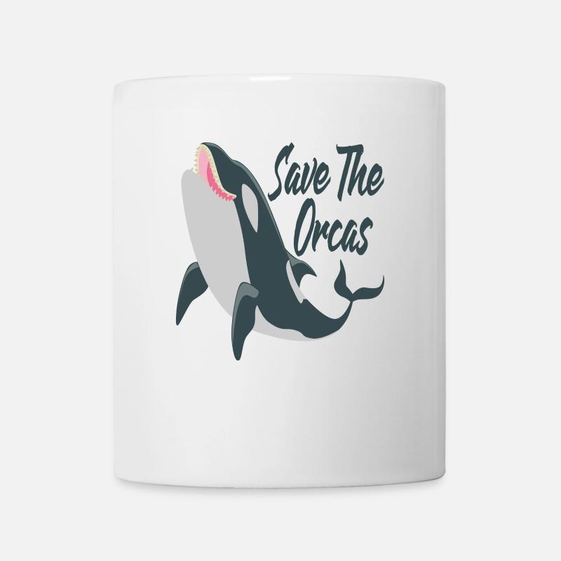 Save The Orcas Killer Whale Killer Whale Gift - Mug blanc - blanc