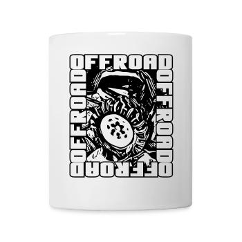 Offroad Truck 4x4 - Tasse - Weiß - Vorne