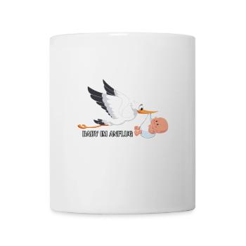 Schwanger Schwangerschaft Baby im Anflug Geburt - Tasse - Weiß - Vorne