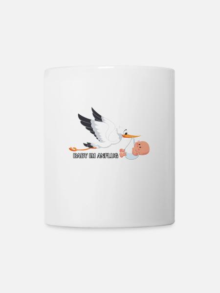 Schwanger Schwangerschaft Baby im Anflug Geburt - Tasse - Weiß