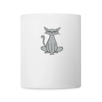Noe nicht HEUTE - Katze boeser Blick - Tasse - Weiß - Vorne