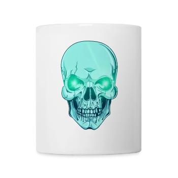Colorful skull in pastel and things - skull - Mug - white - Front