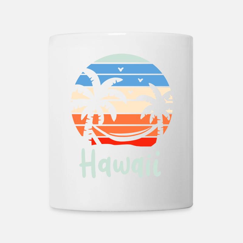 Hawaii Retro - Tasse - Weiß