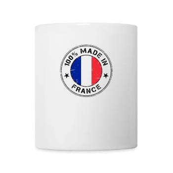 France drapeau français drapeau timbre - Mug blanc - blanc - Devant