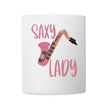 Saxophone Saxophoniste Saxophone Saxy Lady - Mug blanc - blanc - Devant