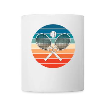 Tennis Crossed Tennis Racquets Retro - Mug - white - Front