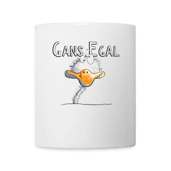 Gans Egal I Vogel Wortspiel I Fun Sprüche - Tasse - Weiß - Vorne