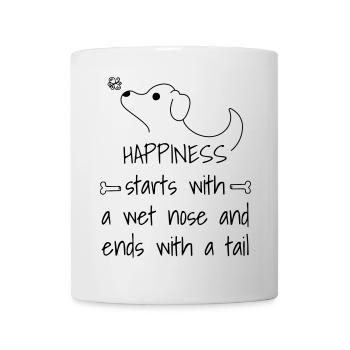 T-shirt pour les amoureux des chiens - Mug blanc - blanc - Devant