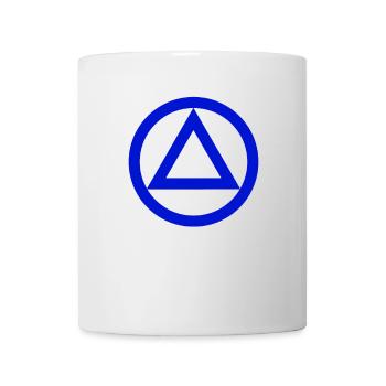Logo symbole alcoolique anonyme AA NA anti alcool - Mug blanc - blanc - Devant
