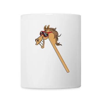 Hobby Horse Hobby Horsing drôle - Mug blanc - blanc - Devant