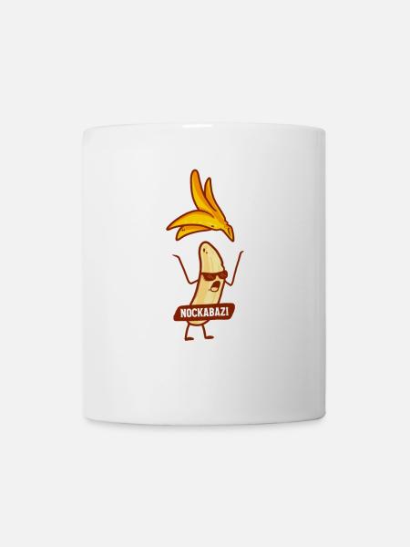 Lustiges Nockabazi Bananen-Design FKK-Liebhaber - Tasse - Weiß