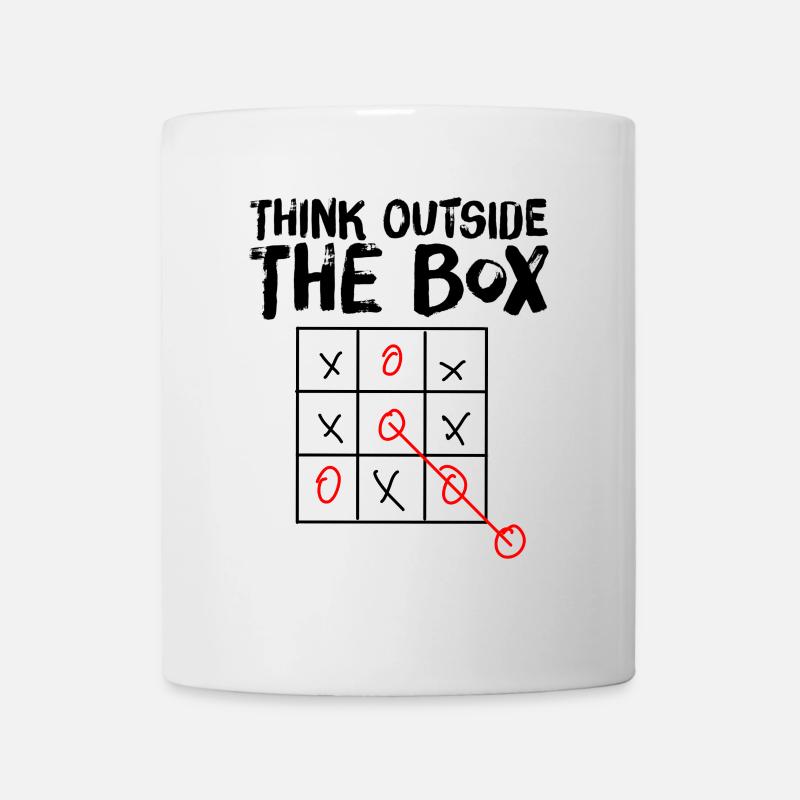 Think outside the Box - Mug blanc - blanc