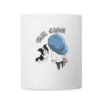 Team Gassi Cartoon Design - Tasse - Weiß - Vorne