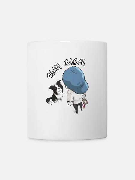 Team Gassi Cartoon Design - Tasse - Weiß