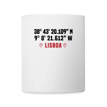 Lisboa Municipal Stamp - Lisbon Coordinates - Mug - white - Front