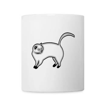 chat - Mug blanc - blanc - Devant
