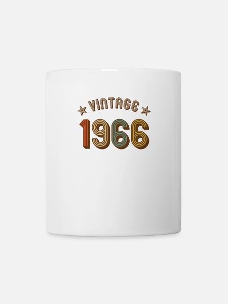 1966 Vintage Retro Jahrgang Geburtsjahr Geburtstag - Tasse - Weiß