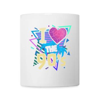90iger Neunziger Jahrgang - Tasse - Weiß - Vorne