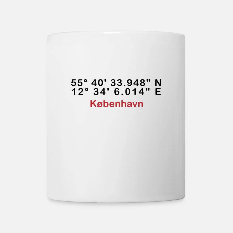 København Red Typography - Mug - white