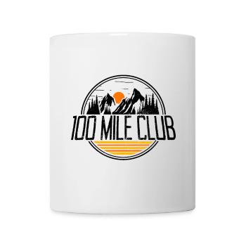 100 Mile Club trail run ultra trail running runner - Mug - white - Front