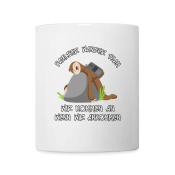 Faultier Wander Team Sloth Wandergruppe - Tasse - Weiß - Vorne