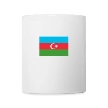 Azerbaïdjan drapeau azerbaïdjanais Drapeau - Mug blanc - blanc - Devant