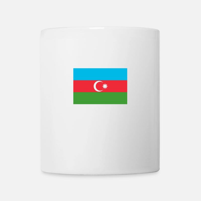 Azerbaïdjan drapeau azerbaïdjanais Drapeau - Mug blanc - blanc