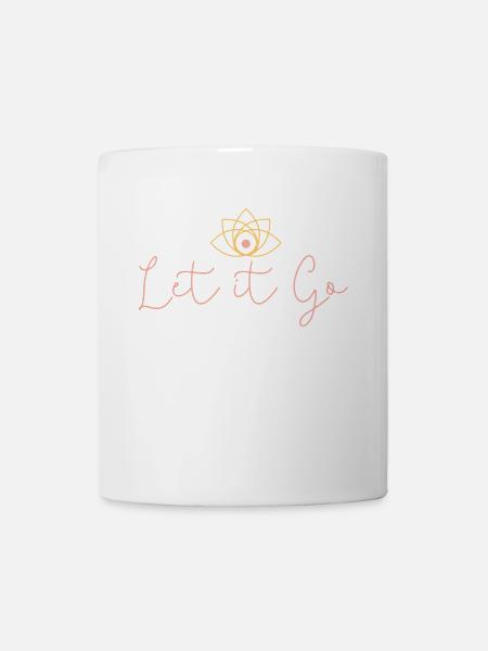 Yoga meditation Buddhism inspirational - Mug - white