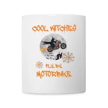 Sorcières cool Motobike - Bike Chopper - Mug blanc - blanc - Devant