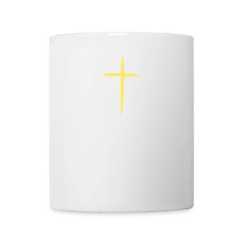 Croix de foi : Actes 16:31 Citation Tee - Mug blanc - blanc - Devant