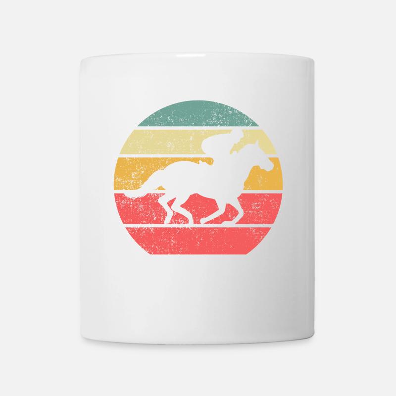 Courses de chevaux - Mug blanc - blanc