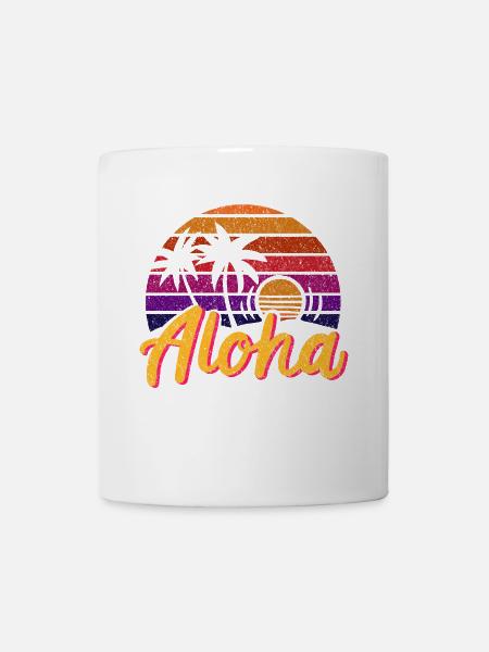 Aloha Rétro - Mug blanc - blanc