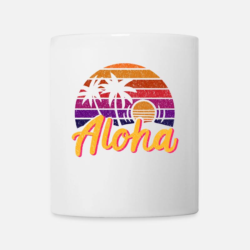 Aloha Rétro - Mug blanc - blanc