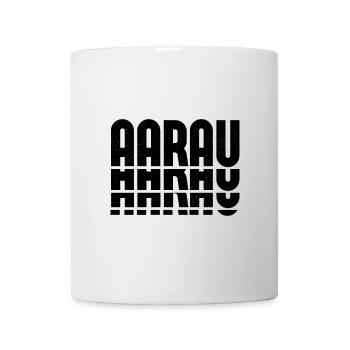 AARAU Design - Repetition in Black - Mug - white - Front
