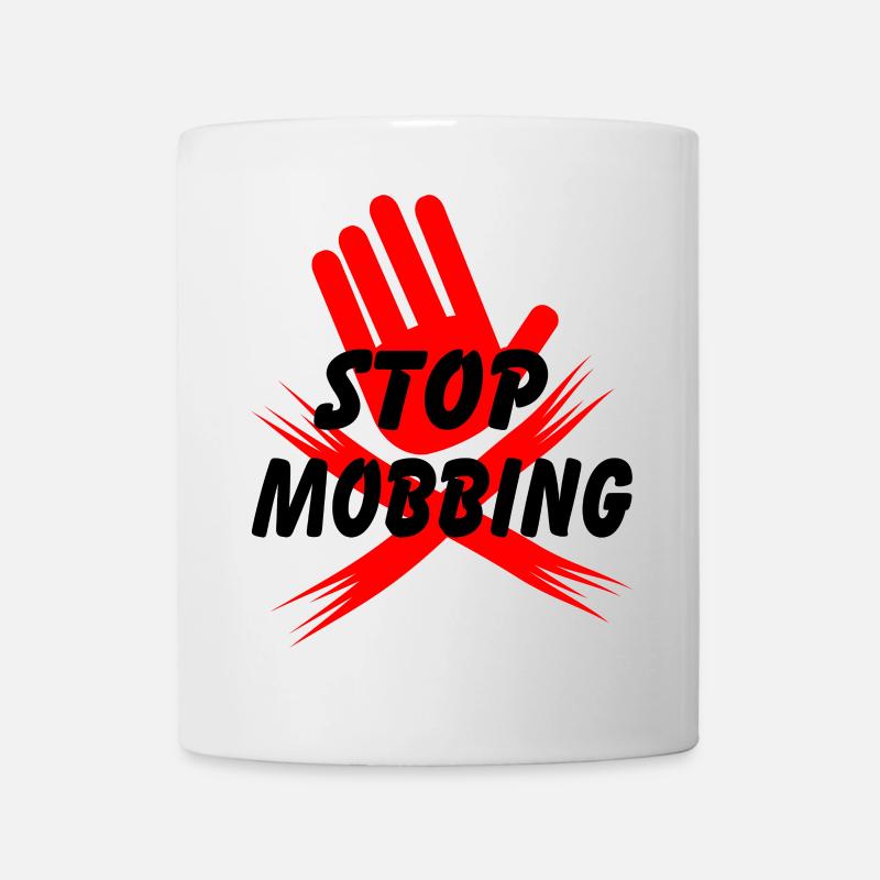 Hören Sie auf, die Hand zu mobben - Tasse - Weiß