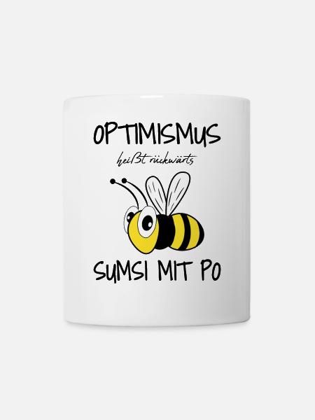 Sumsi Mit Po Imker Optimismus Bienen Geschenk - Tasse - Weiß
