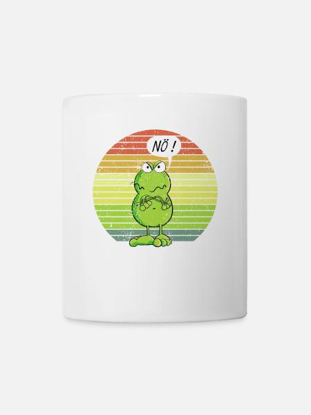 Nö Frosch - Nein - Nö - Einfach Nö - Tasse - Weiß