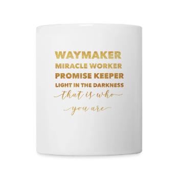 Waymaker & Christliche Kleidung - Tasse - Weiß - Vorne