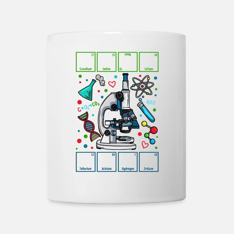 Professeur de chimie physique biologie enseignant - Mug blanc - blanc