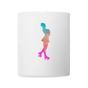 Abstrakter Eis- und Rollschuh-Design - Tasse - Weiß - Vorne