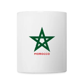 Vert cinq étoiles style marocain - Mug blanc - blanc - Devant