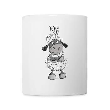Nope sheep I no statement comic animal motif Fun - Mug - white - Front