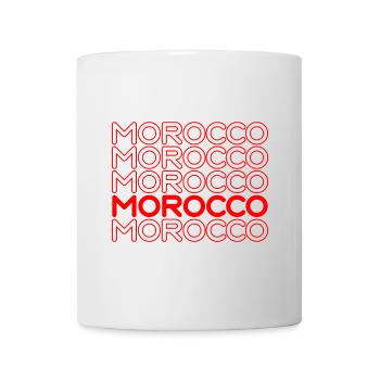 Morocco Neon Lettering Pattern - Mug - white - Front
