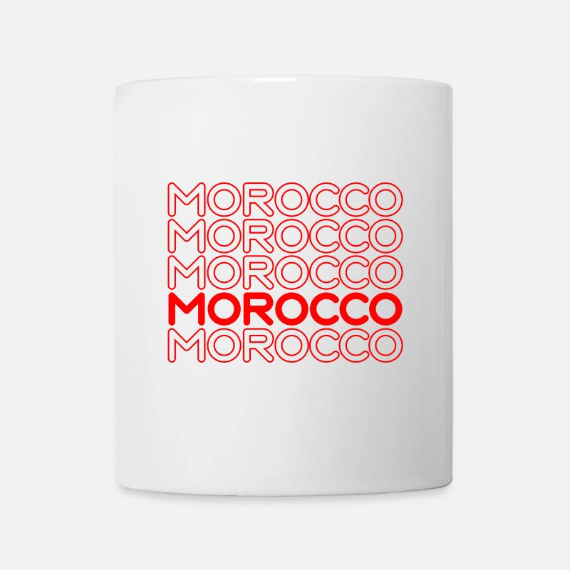 Motif de lettrage néon marocain - Mug blanc - blanc