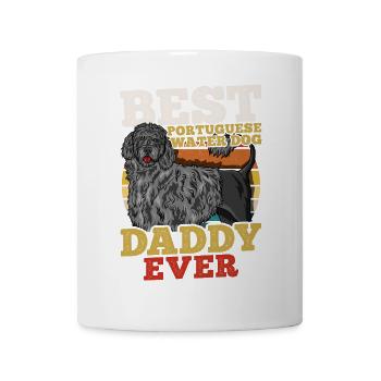 Portuguese Water Dog Dad Father's Day Retro - Mug - white - Front